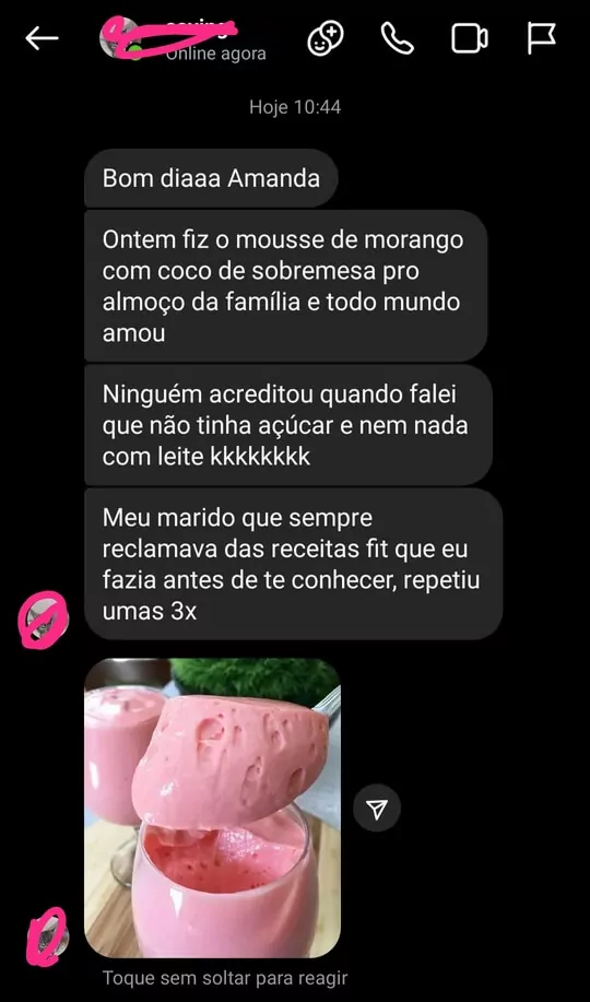 Depoimento de aluna